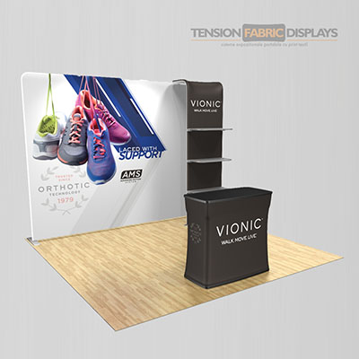 stand portabil tension fabric displays